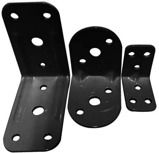 台製補強角鐵 L型內角 直角鐵, 黑(鐵),小32mm, 1個