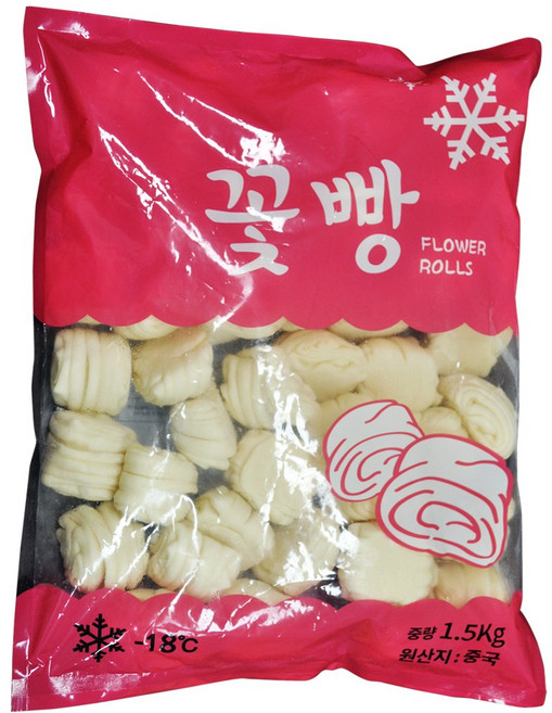 푸드마을 냉동 딤섬 화권 꽃빵 1.5kg 고추잡채, 1개