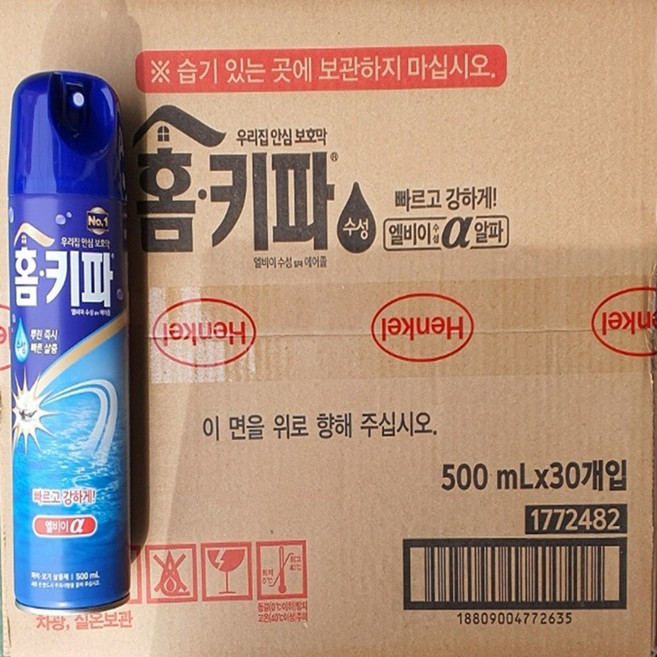 홈키파 엘비이 알파 에어졸500ml, 12개, 500ml