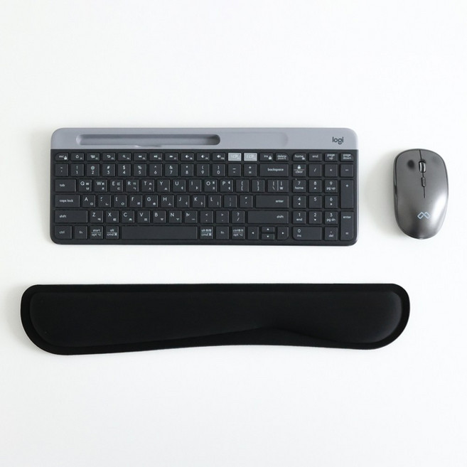 제품공감 메모리폼 키보드 손목 보호 패드 받침대 쿠션 마우스 패드 거치대, 1개, 키보드용