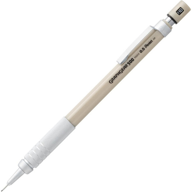 펜텔 그래프기어500 한정판 애쉬 골드 0.5mm 샤프펜슬, 1개