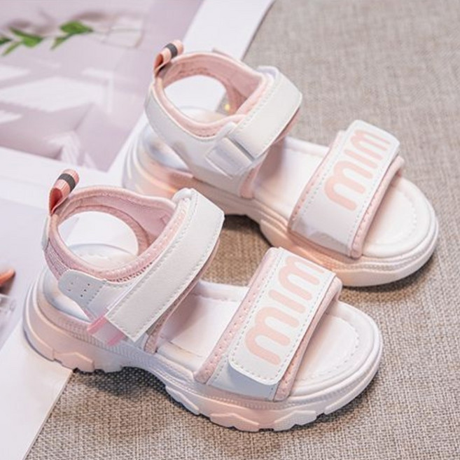 Annie 女童運動風涼鞋 兒童防水沙灘鞋 韓版漸層童鞋