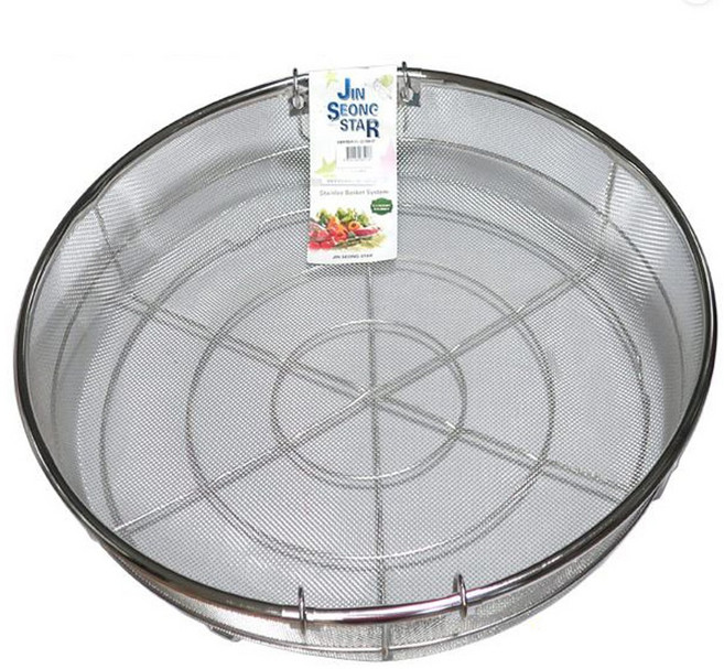 국산 특대형 대형 업소용 식당 스테인리스 스텐소쿠리 야채 채반, 1개