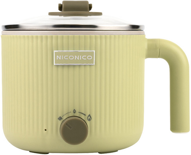 NICONICO 電煮鍋 1.5L容量 陶瓷塗層內鍋, NI-GP2502-GN