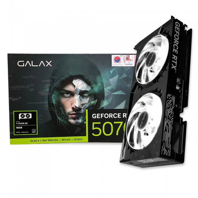 갤럭시 갤럭시 GALAX 지포스 RTX 5070 Ti BLACK 2X OC D7 16GB 빠른 배송 ~DJ, RTX5070Ti