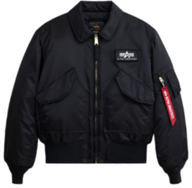 알파인더스트리 ALPHA INDUSTRIES CWU 45/P 플라이트 자켓 블랙 매장정품 193025