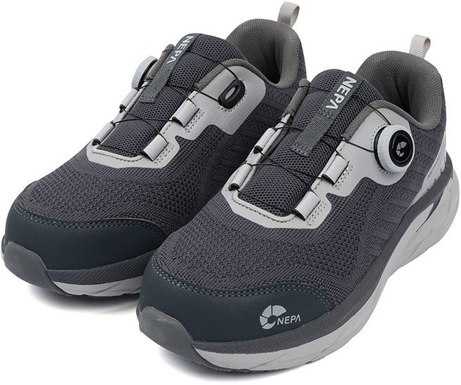 네파세이프티 안전화 GT-21 경량안전화 다이얼버튼 다크그레이 초경량