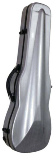 휴대용 경량 하드 쉘 카본 섬유 바이올린 상자 풀 사이즈 케이스 스트랩이 달린 배낭 4/4, Argent, 1개, Argent