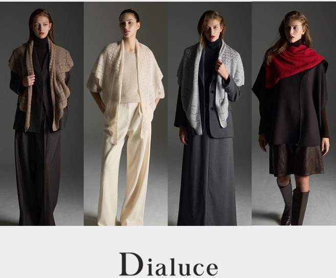 디아루체 25 FW 내몽고산 캐시미어 100% 숄 머플러