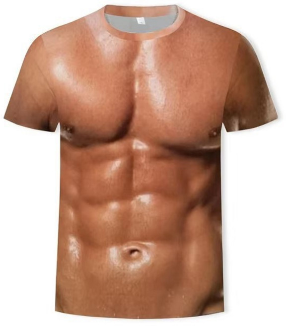 3D 근육맨 몸짱 티셔츠 파티 공연 머슬핏 SS910
