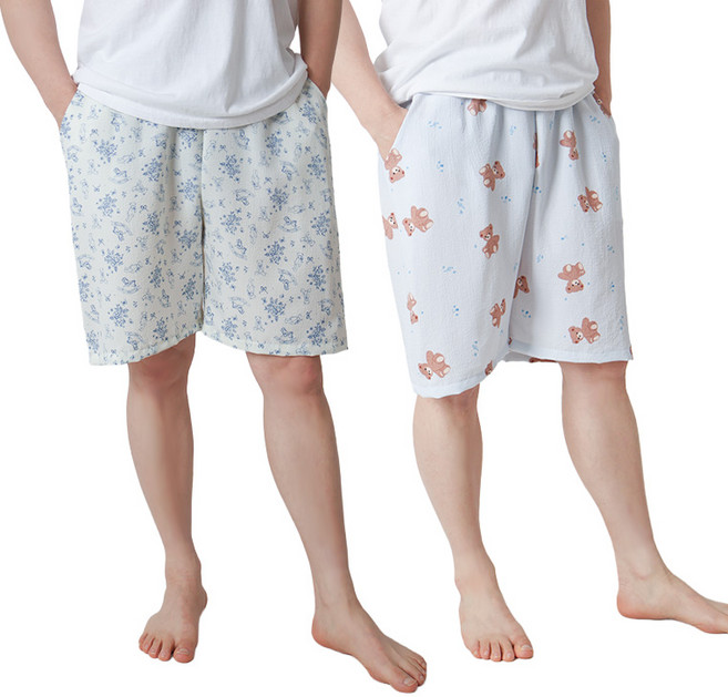 1+1 핑크존 엠보싱 5부 잠옷바지 2종 E6 남성용