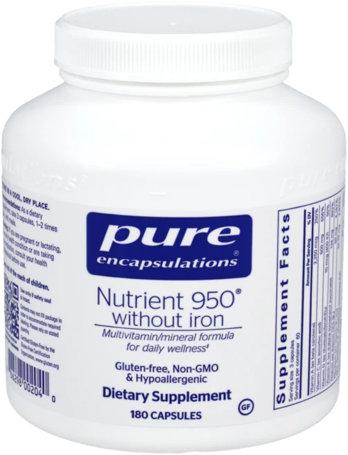 Pure Encapsulations Nutrient 950 Without Iron 퓨어 인캡슐레이션 멀티비타민, 1개, 180정 - 쿠팡