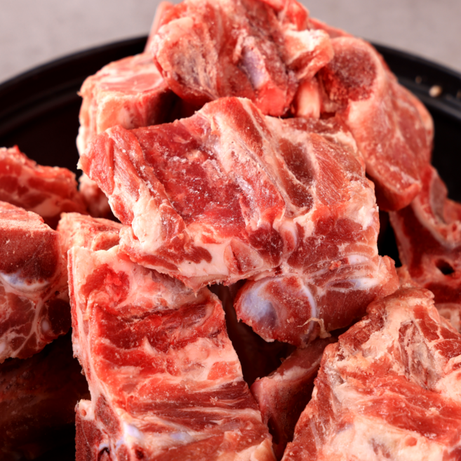 최고기나라 미국산 수입 돼지 목뼈 감자탕뼈 돼지뼈 3kg, 1개