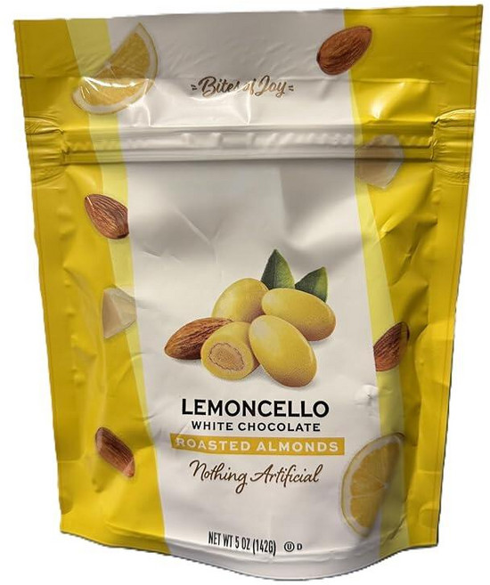 Sconzaa Chocolates Lemoncello 화이트 초콜릿 로스트 아몬드 142g(5온스)