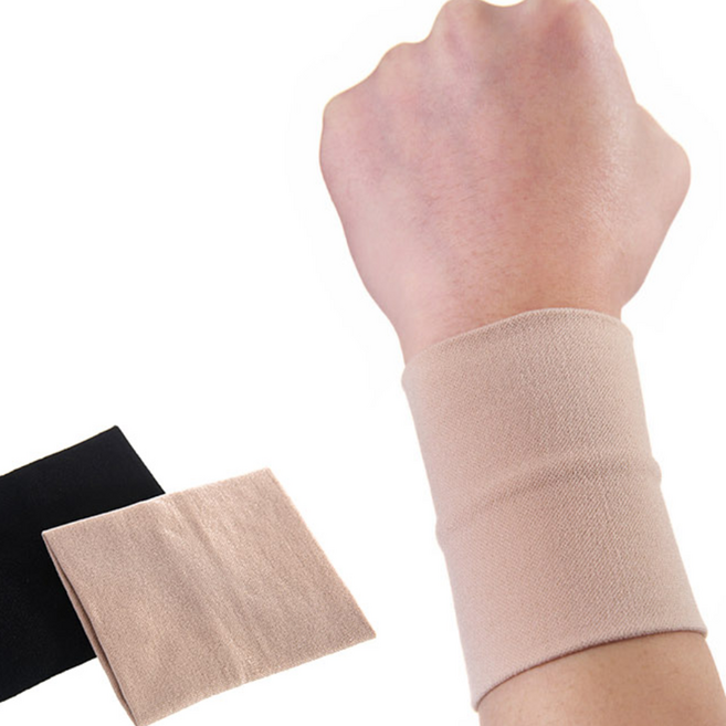 얇은압력손목아대 여름용살색슬림밴드 땀안차는보호대, 1개