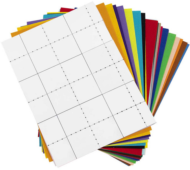 A4 칼라펠트지 접착 26색세트 (일반컬러), 1개