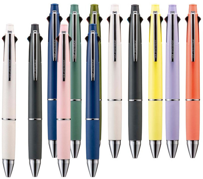 미쯔비시 제트스트림 4+1 멀티 볼펜 MSXE5-1000 0.38mm 0.5mm 0.7mm, 0.5mm 크림옐로우