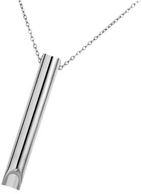 케이엠 호루라기 목걸이, 실버, 1개