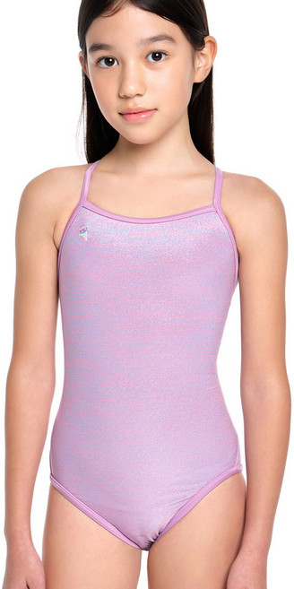 후그 여아수영복 GXM387 펀샤인 오로라벤더 리본크로스 X-back