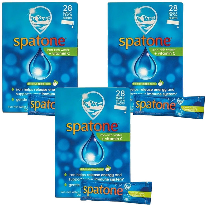 스파톤 데일리 철분 샷 + 비타민 C 애플 맛, 3개, 700ml