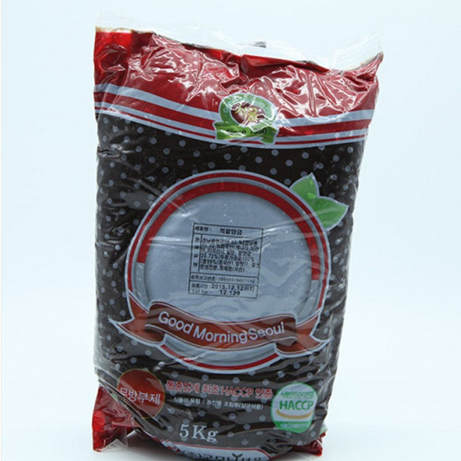 적팥앙금 5kg / 서울 팥앙금 / 굿모닝 /떡재료 / 붕어빵에 팥드러슈, 2개