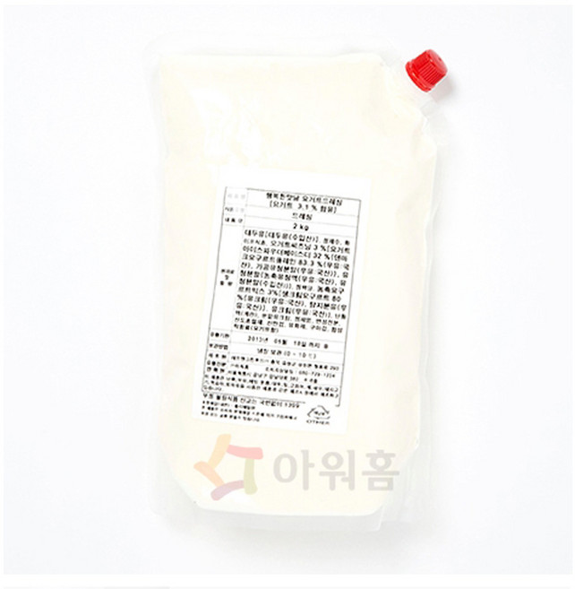 아워홈 요거트 드레싱 행복한맛남 1팩 2kg, 2kg/1개, 1개