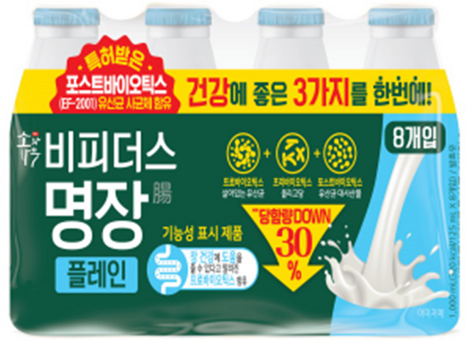 소와나무 비피더스 명장 플레인 125mL x 16개입, 16개, 125g