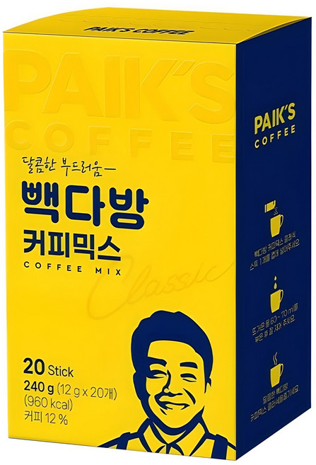 빽다방 커피믹스, 12g, 20개입, 1개