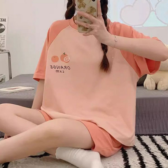 44/55~66/77 16종류 여성 중간두께 반팔상하세트 파자마 원피스 실내복 홈웨어 수면잠옷 까미샵