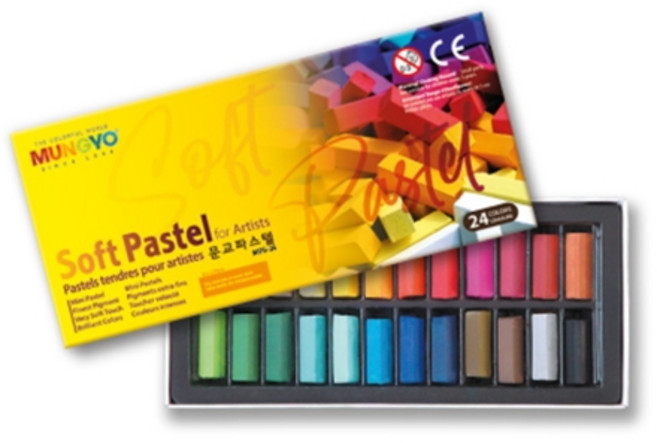 문교 소프트파스텔 24색 MPS-24, 개 (1개입)