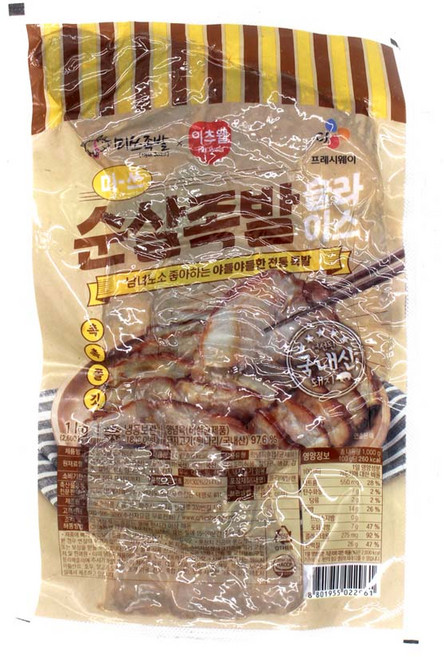 CJ 미쓰족발 이츠웰 순살족발 슬라이스, 1kg, 2개