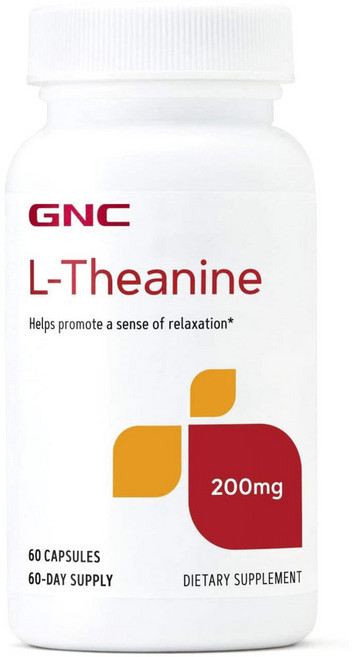 GNC L-테아닌 200mg 캡슐, 60정, 1개