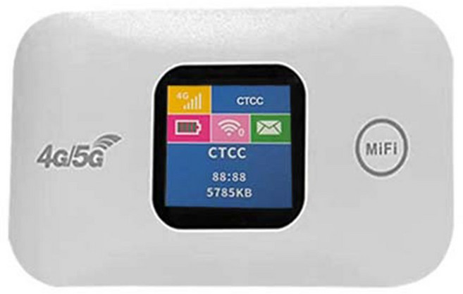 휴대용 4G 와이파이 라우터 150Mbps 자동차 모바일 무선 핫스팟 컬러 화면 SIM 카드 슬롯 지지대 10 명 사용자, 1개