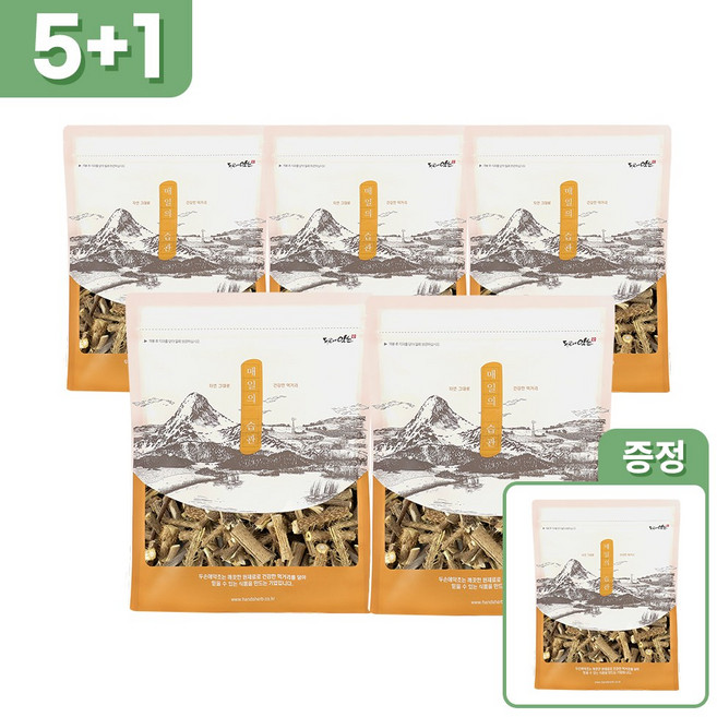 [5개 선택시 1개 더] 가시오가피 국내산, 5개, 200g