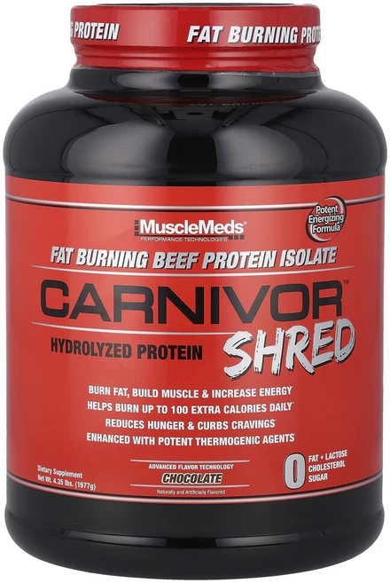 머슬메즈 Carnivor 슈레드 하이드롤라이즈드 단백질 초콜릿 맛 1977g(4.35lb), MME00457, 1개 - 쿠팡