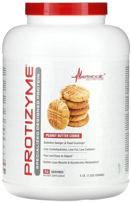 Metabolic Nutrition Protizyme Specialized Designed Protein Peanut Butter Cookie 4 lb (1 820 g), 1814 g, 1.814kg, 1개 - 쿠팡