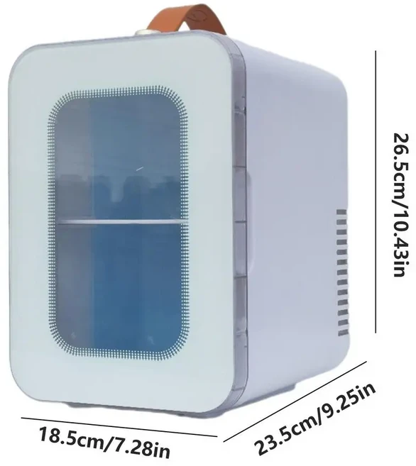 미니냉장고 화장품냉장고 약냉장고소형 자동차 여행용 냉장고 2 가지 모드 6L 투명 에너지 절약 쿨러 가정, 01 WHITE, 01 China Mainland