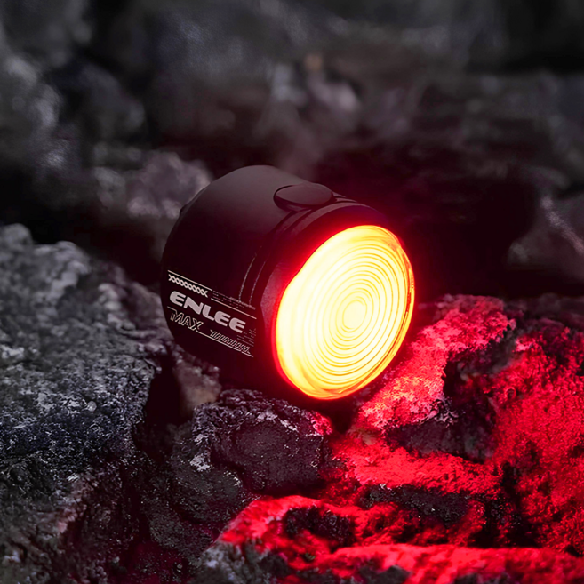 엔리 자전거 스마트 후미등 브레이크 경고등 자동 감지 센서 C타입 충전 Enlee, 1개, 블랙