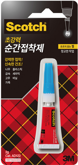 3M 순간접착제 AD122 2g, 5개