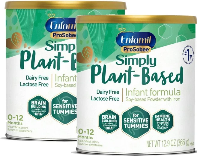 엔파밀 프로소비 소이 식물성 인펀트 분유 Enfamil ProSobee Soy Infant powder, 366g, 2개 - 쿠팡