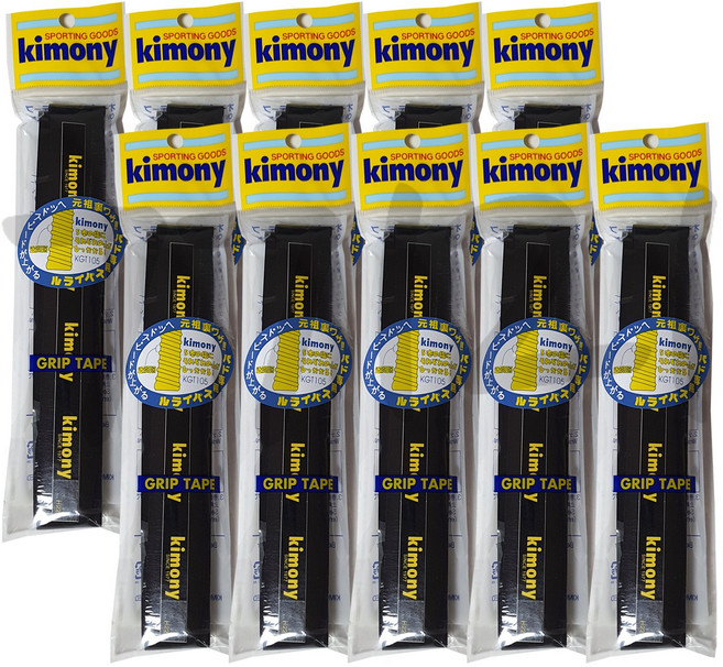 키모니 하이 소프트 스파이럴 그립 KGT105, Black, 10개