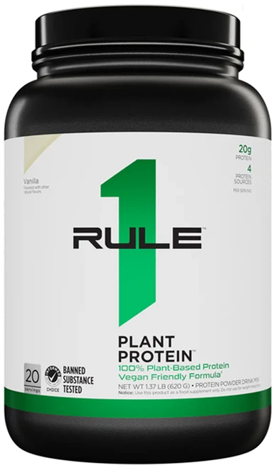 Rule1 룰원 100% 식물성 플랜트 프로틴 바닐라 0.62kg, 1개 - 쿠팡