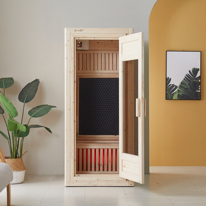 미편백 건식 사우나 1인용 찜질방 편백나무 히노끼 전신사우나 찜질 이동식 홈사우나, 기본형