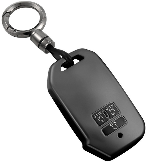 HAKO 메탈릭 TPU 차키케이스+키홀더 (카니발KA4 2021~2023), K-08, 메탈릭그레이