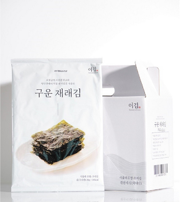 이김 구운 들기름 전장김 10봉, 20개, 20g