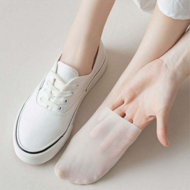 더라프 여성 시스루 투명 아이스 논슬립 쿨덧신