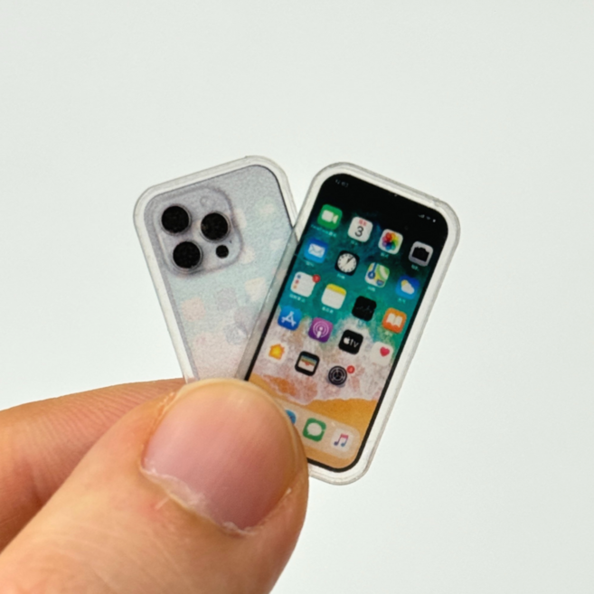 미니어처 스마트폰 휴대폰 소품 납골당꾸미기 장식 오비츠 구체관절인형 돌하우스 인형소품 육일돌, A, 1개