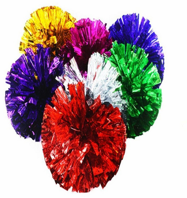 응원 수술 치어리딩 운동회 응원도구 깃발 2p 유아체육교구 체육교구 행사소품, 그린