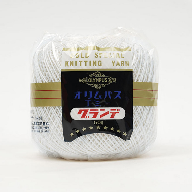 올림푸스 에미그란데 1볼 31색 50g 218m 이집트면100% 면실 도일리, 1개