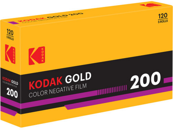 새벽에 받을 수 있는 [120mm 필름] 중형 필름, 코닥 이스트만 골드 200 (5롤), 1개